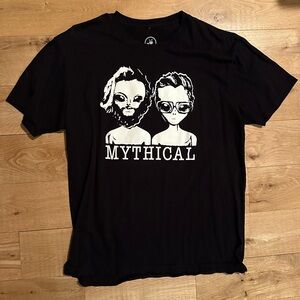 Mythical Black Alien Rhett and Link Graphic T-Shirt